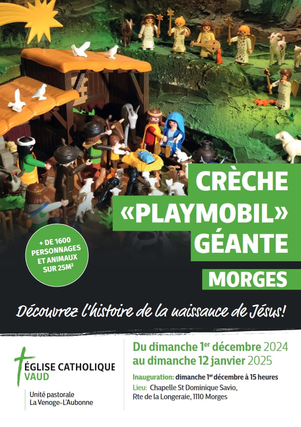 CrĂšche «Playmobil» gĂ©ante Ă Morges