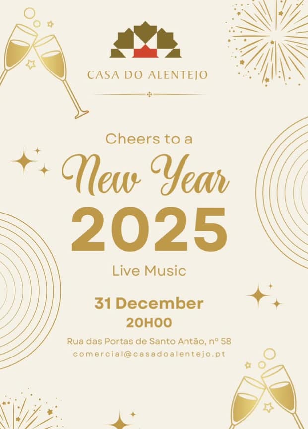 Casa do Alentejo – Um brinde ao Ano Novo 2025