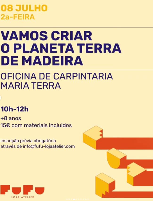 Vamos criar o planeta terra de madeira – Oficina de Carpintaria Maria Terra