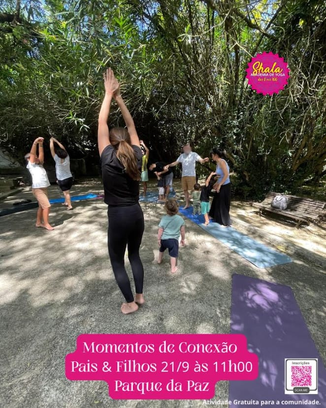 Shala Academia de Yoga – Momentos de Conexão Pais & Filhos