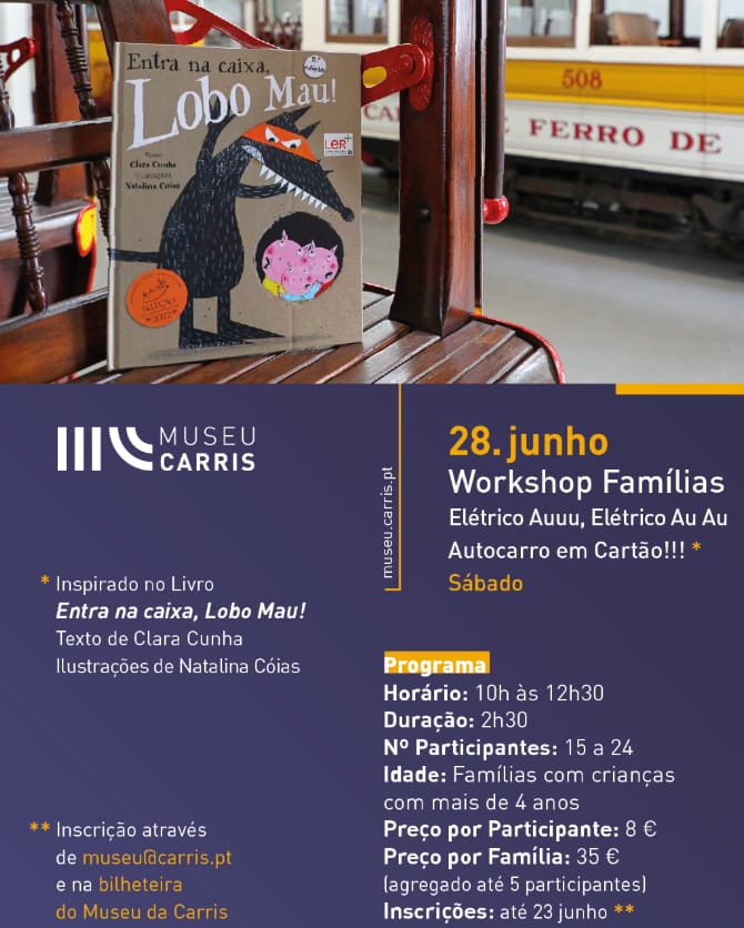 Workshop FamĂlias «ElĂ©trico Auuu, ElĂ©trico Au Au, Autocarro em CartĂŁo!!!»