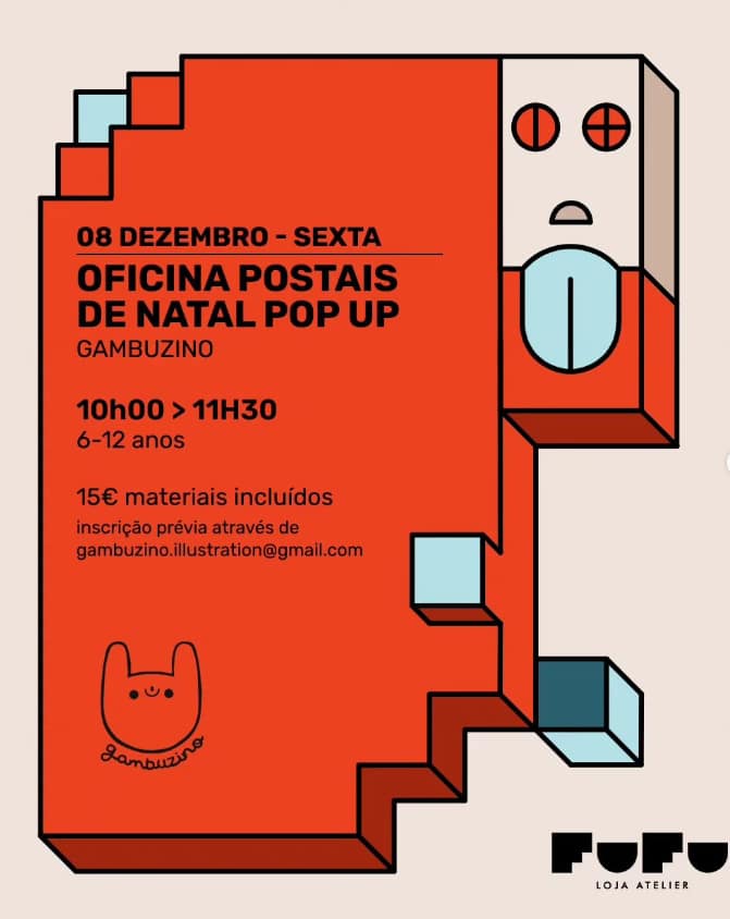 Oficina de Postais de Natal Pop Up