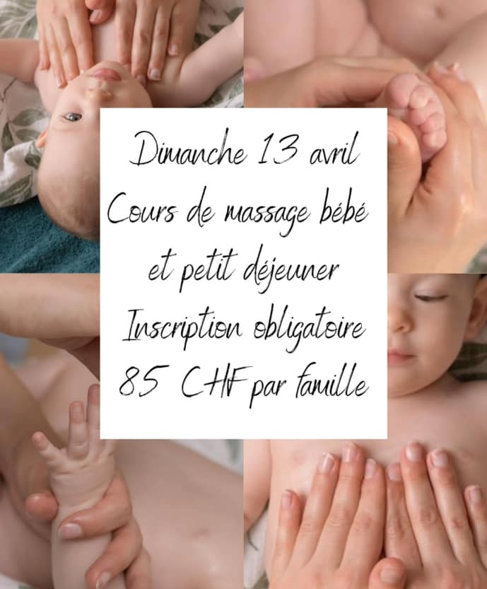 J'adorey bijoux â Cours de massage bĂ©bĂ© et petit-dĂ©jeuner