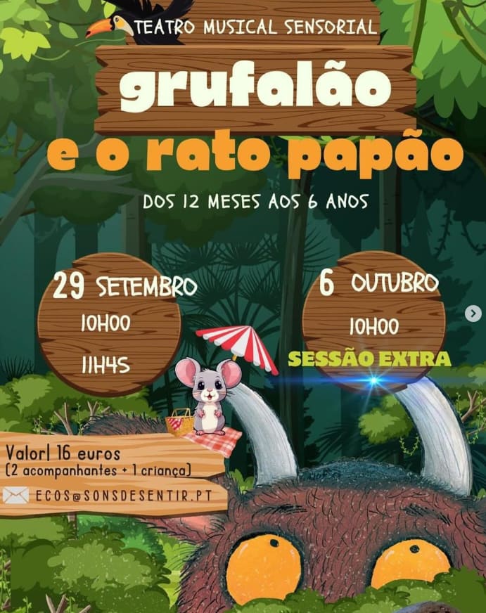 Grufalão e o rato papão – Teatro Musical Sensorial