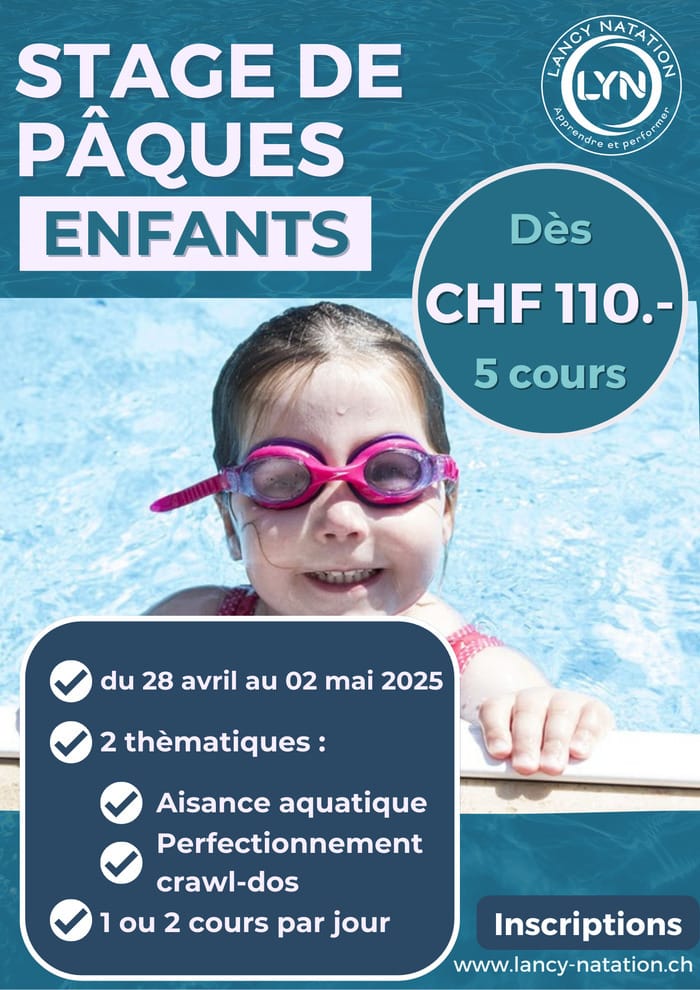 Stage de natation – Pâques 2025