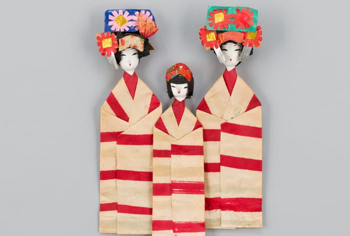 Bonecas em origami para o Hinamatsuri – Oficina para crianças