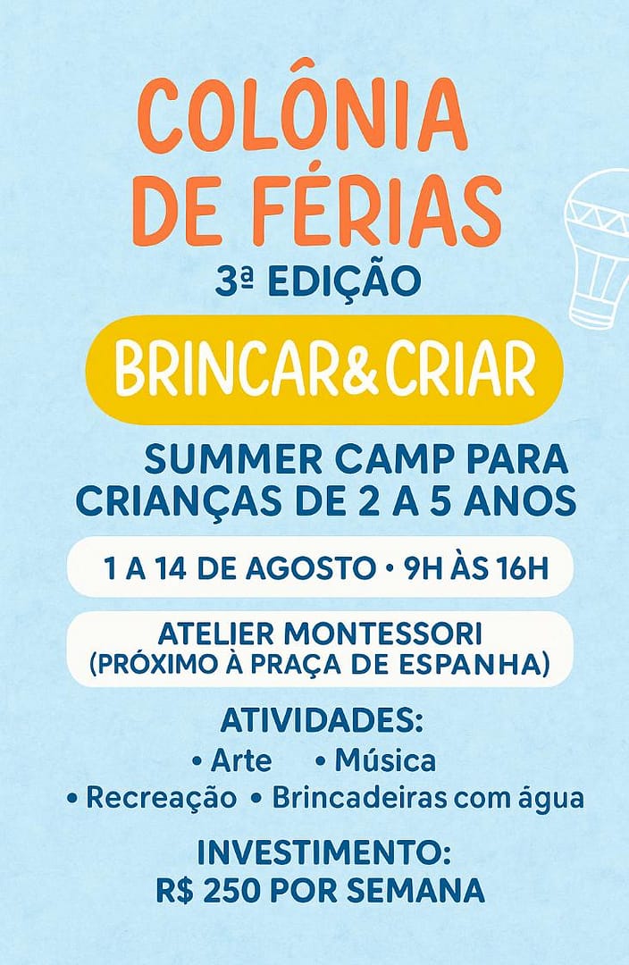 Brincar&Criar – Colônia de Férias