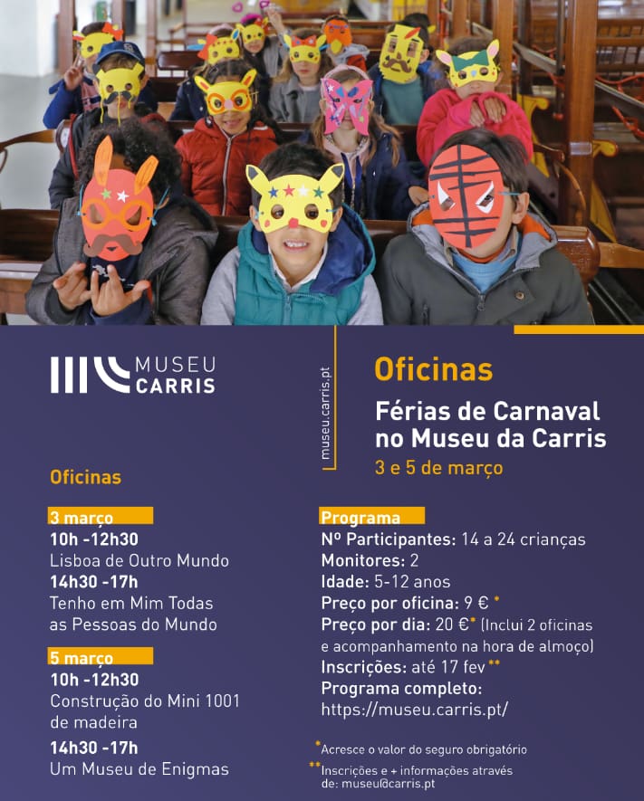 Museu da Carris – Oficinas Férias de Carnaval