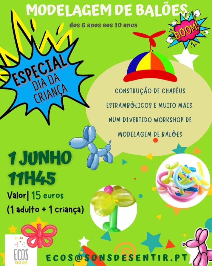 Modelagem de balões – Especial Dia da Criança