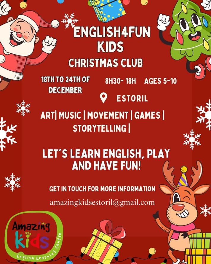 Amazing Kids Estoril – English4Fun Christmas Club