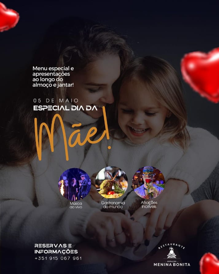 Restaurante Estação Menina Bonita – Especial Dia da Mãe