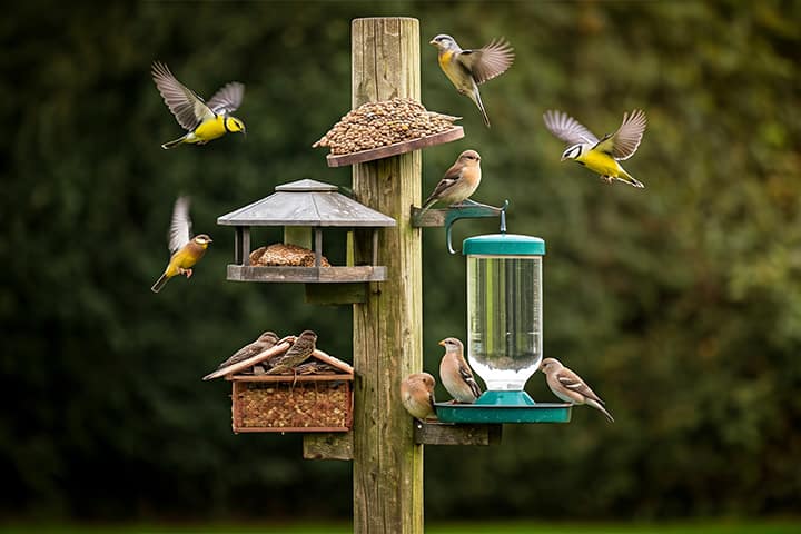 Comedouros e Bebedouros para Aves