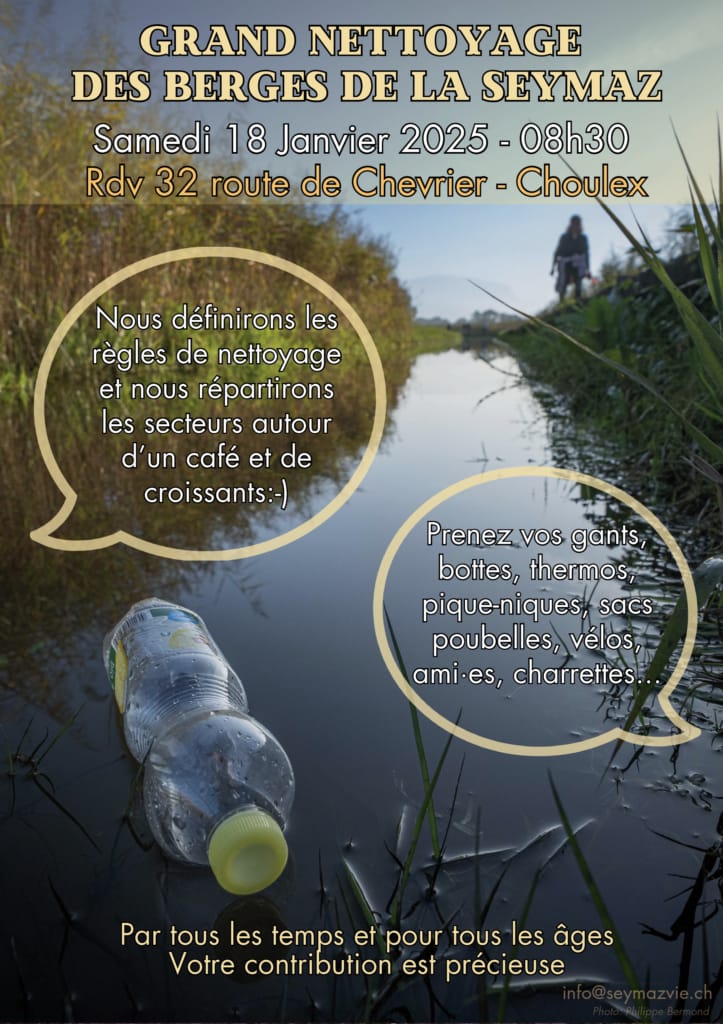 Grand nettoyage des berges de la Seymaz