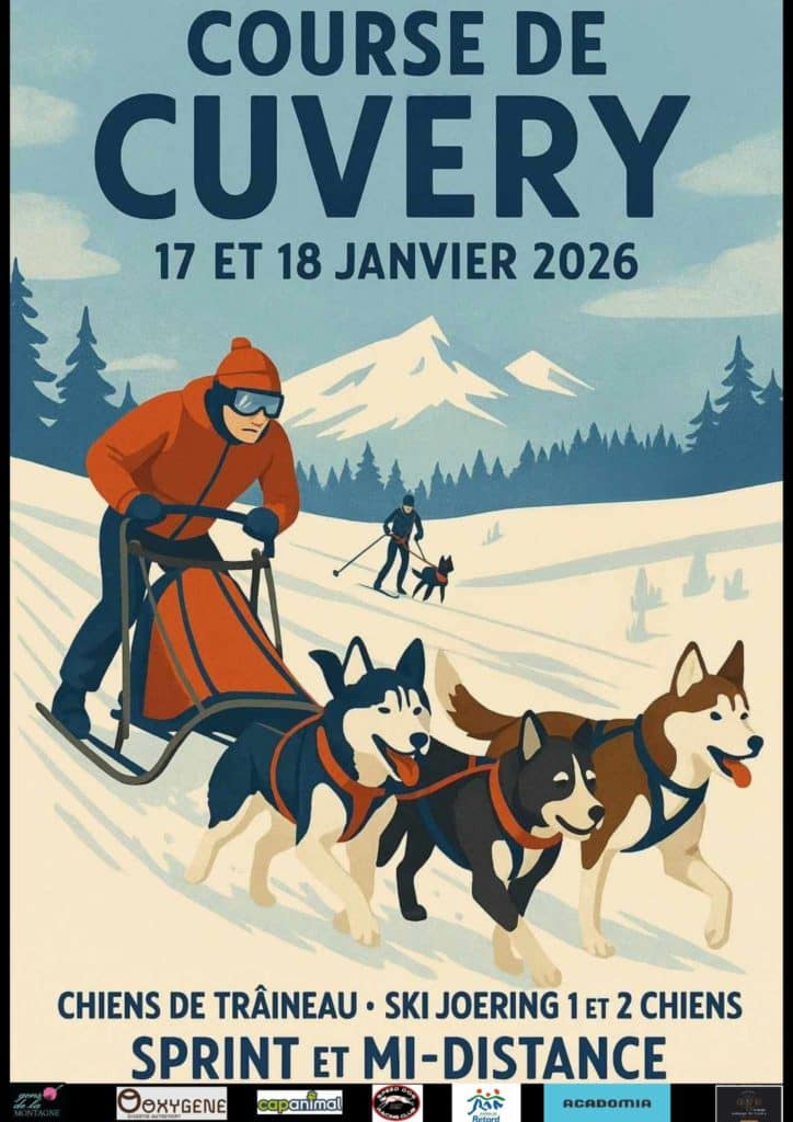 Course de Cuvéry – Ski-joring, traîneau sprint et mid