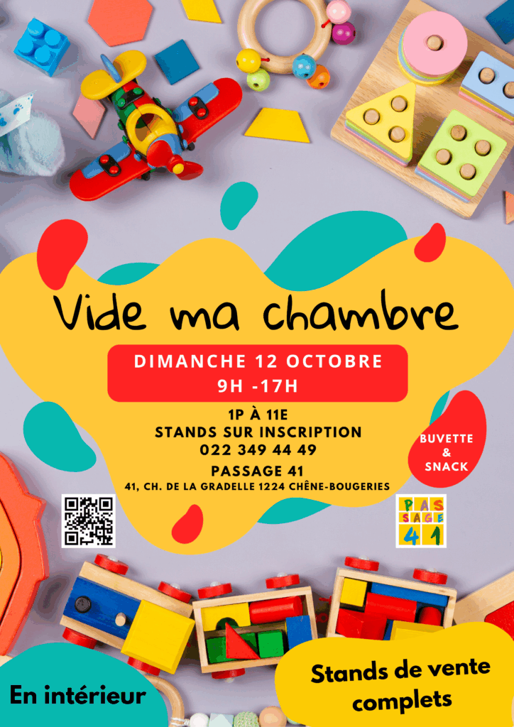 Vide ma chambre (vide-greniers spécial enfants)
