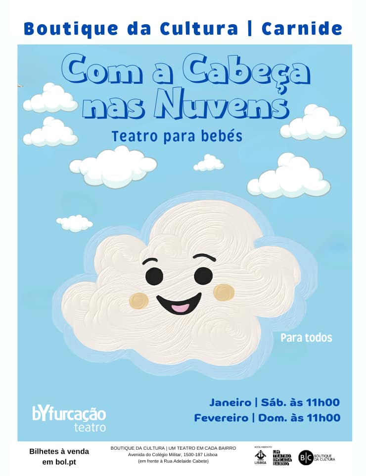 Com a cabeça nas nuvens – Teatro para bebés