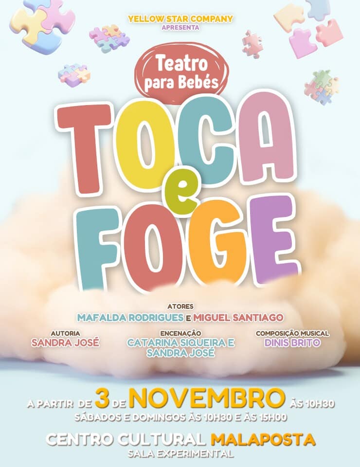 Toca e foge – Teatro para bebés (Yellow Star Company)