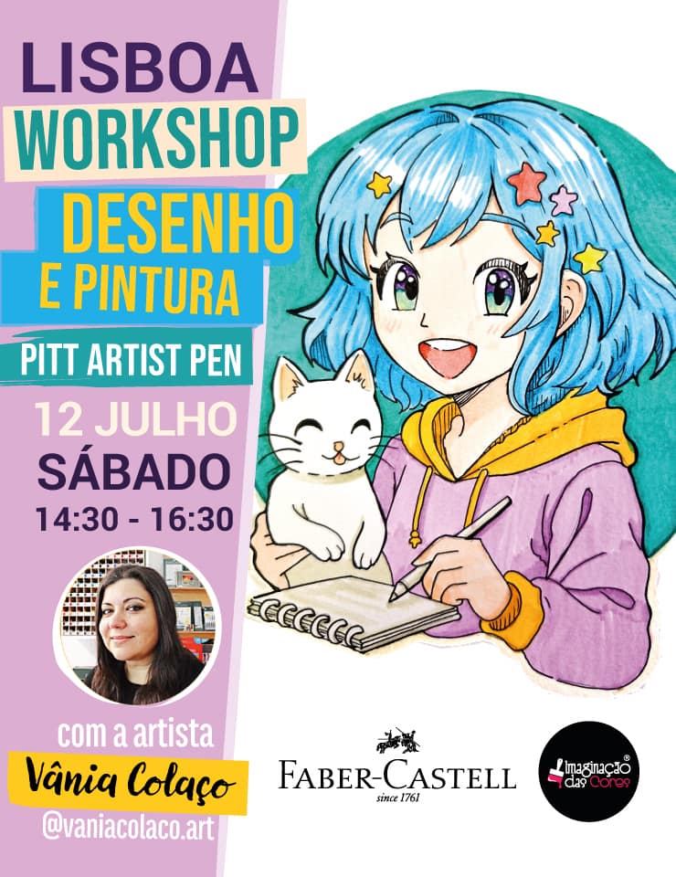 Workshop Desenho Faber-Castell com a artista Vânia Colaço