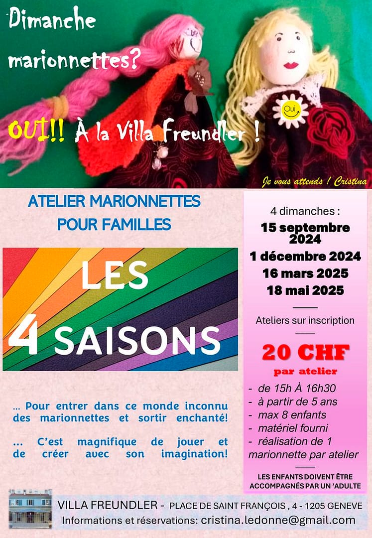 Atelier Marionnettes pour Familles