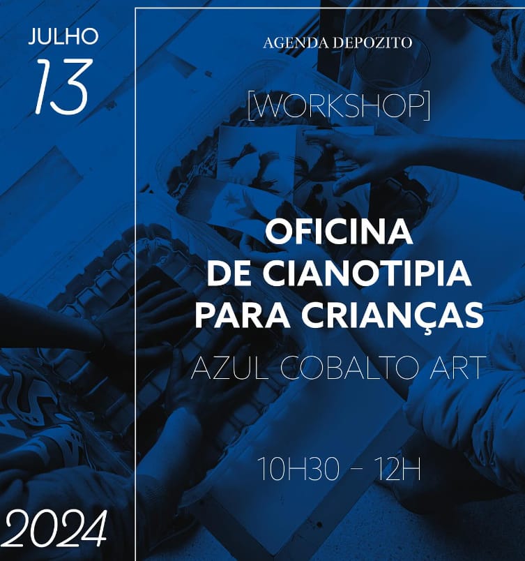 Oficina de cianotipia para crianças – Azul Cobalto Art