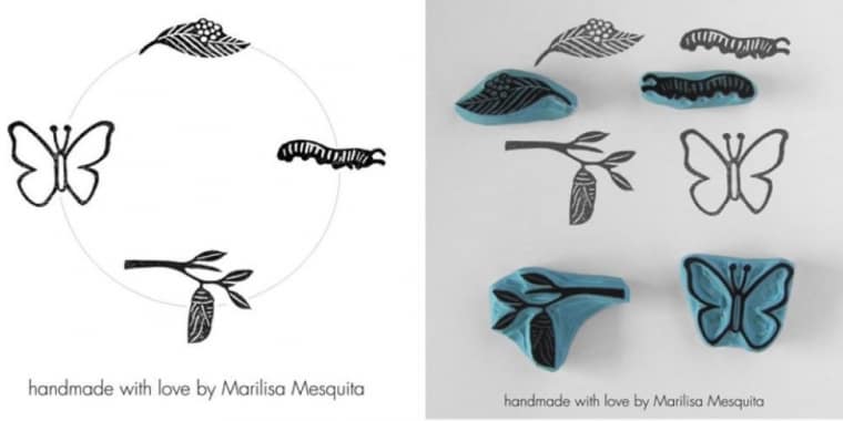 Oficina «Carimbar e Borboletear»