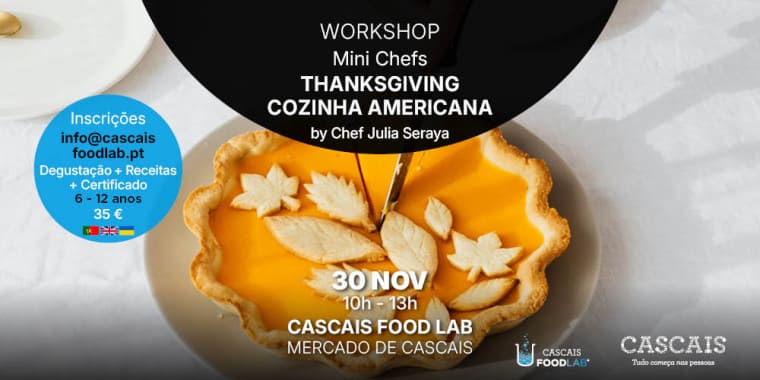 Workshop Mini Chefs – Thanksgiving – Cozinha Americana