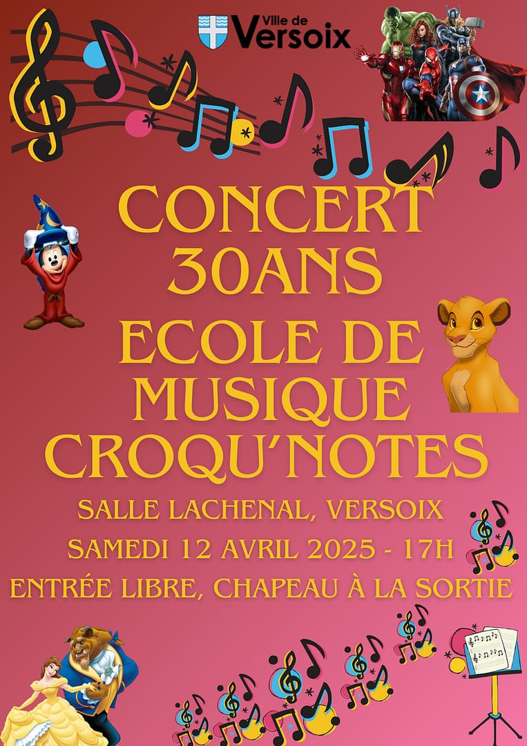 Concert école de musique Croqu'notes