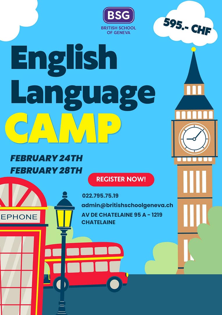The British School of Geneva – English Language Camp