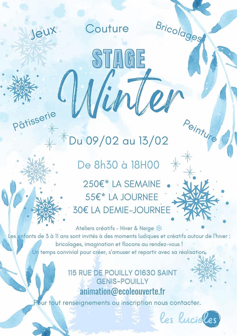 École OuVerte – Stage Winter 2026