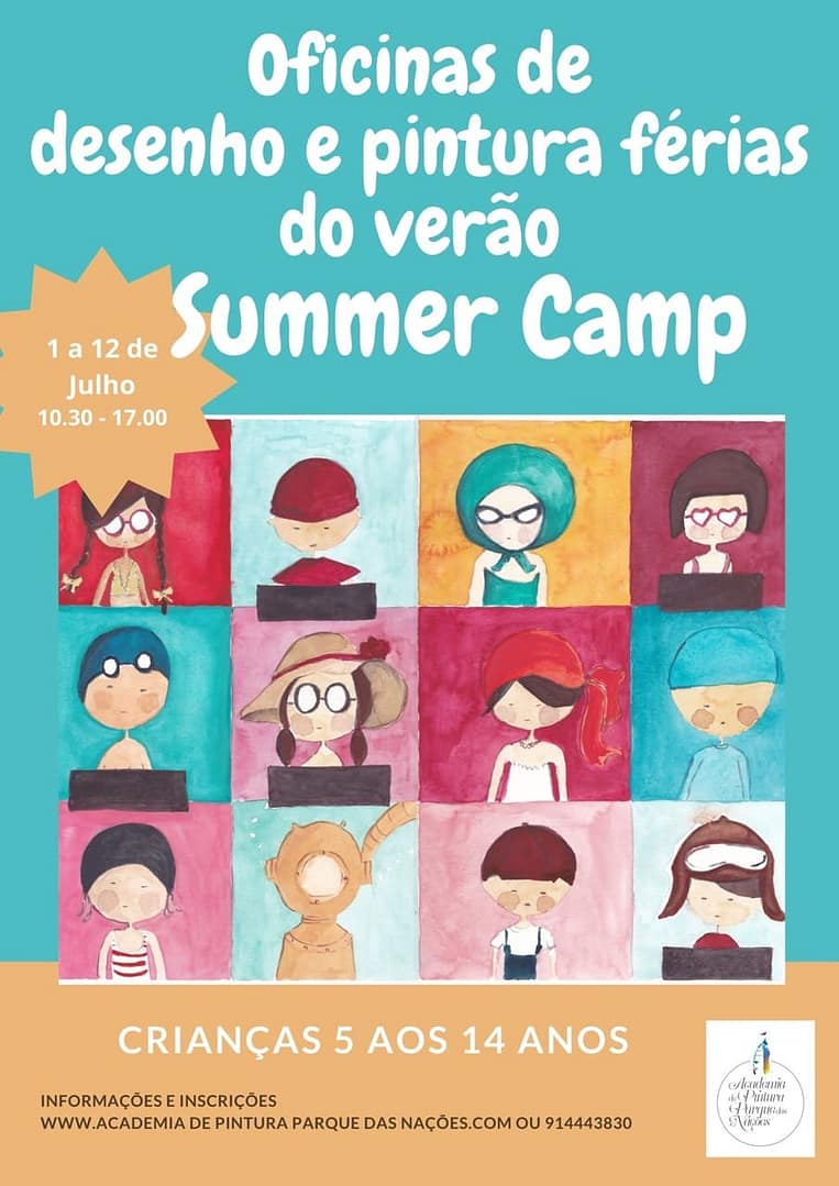 Academia de Pintura Parque das Nações – Oficinas de desenho e pintura Férias de Verão