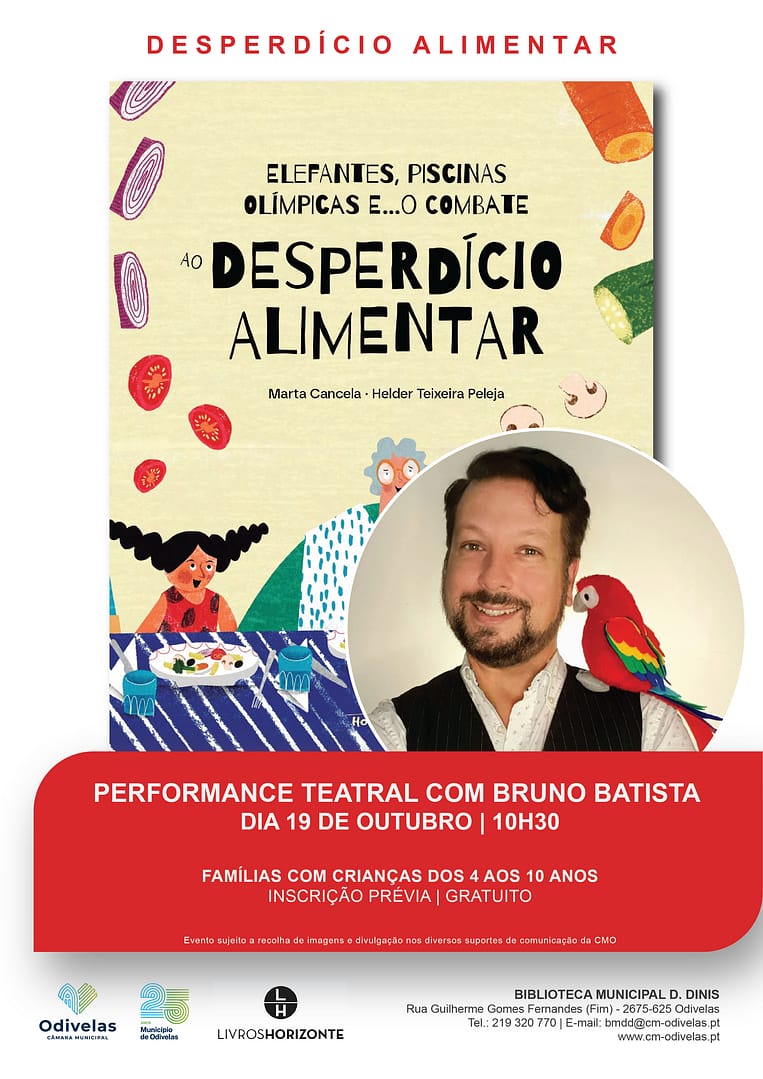 DesperdĂcio alimentar – Performance teatral com Bruno Batista