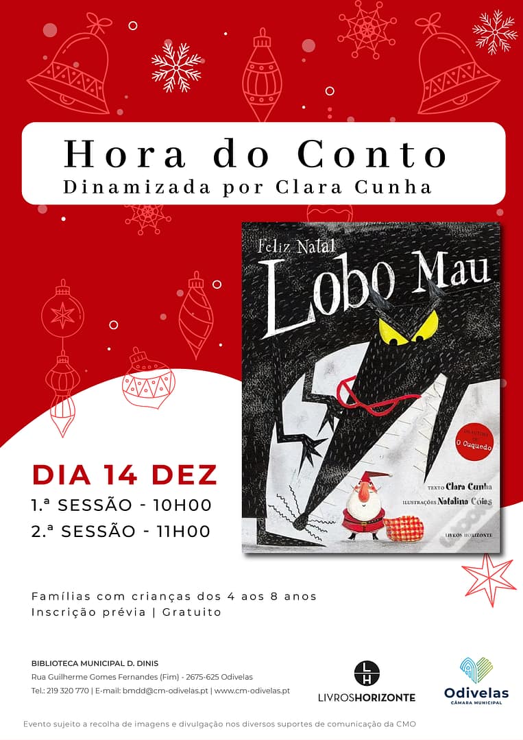 «Feliz Natal Lobo Mau», de Clara Cunha – Hora do conto com atividade