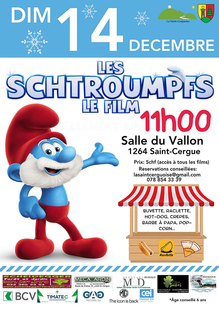 Ciné Montagne – «Les Schtroumpfs» et «God Save the Tuche»