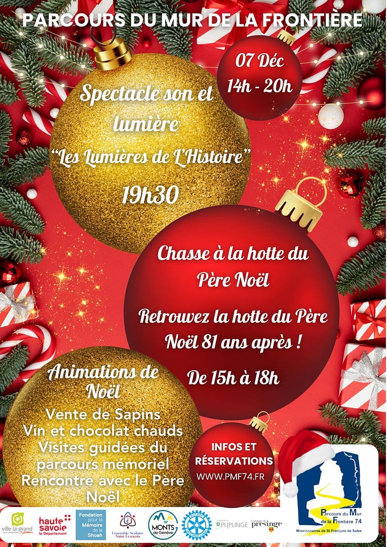 Le Noël du Parcours du Mur de la Frontière