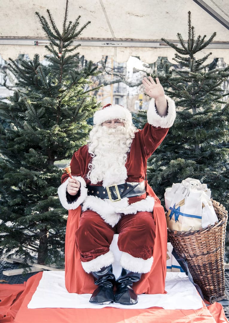 Visite du Père Noël et contes de Noël