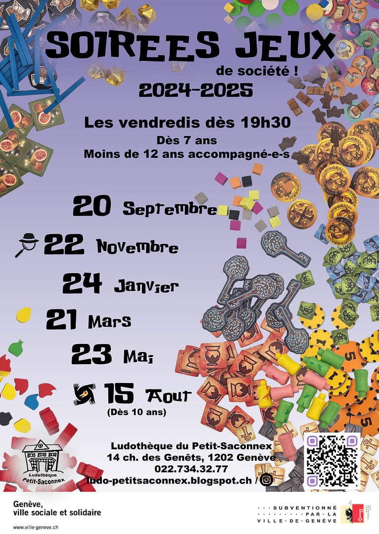 Soirée jeux à la ludothèque du Petit-Saconnex