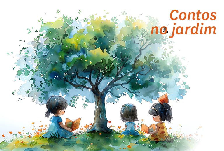 Contos no jardim – Hora do conto