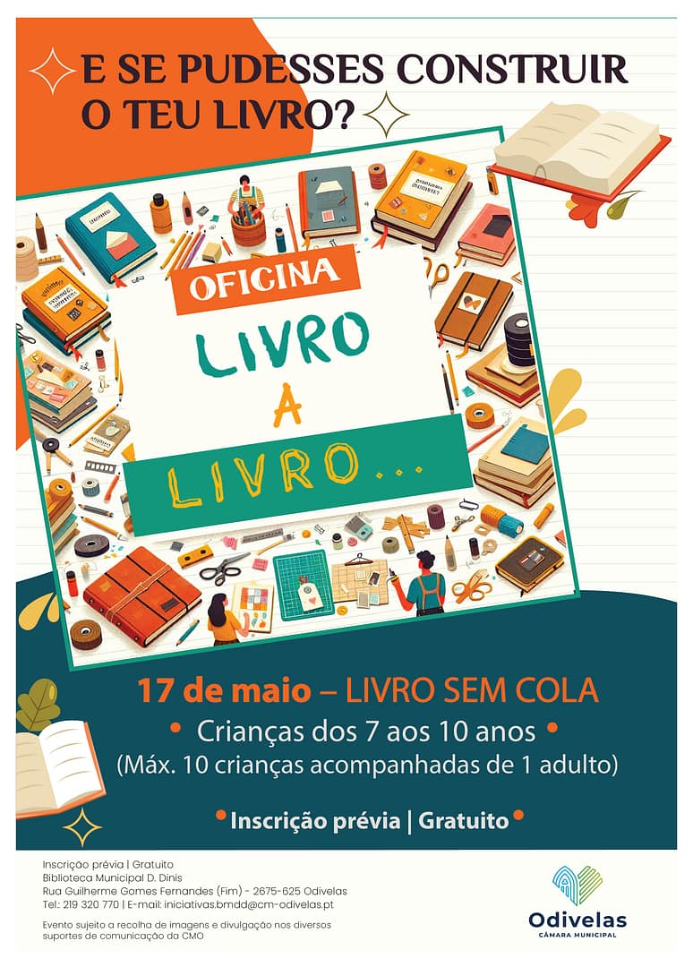Oficina «Livro a livro...» – Livro sem cola
