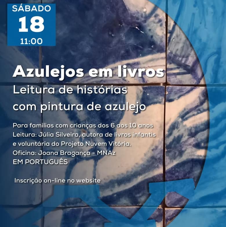 Azulejos em livros – Leitura de histórias com pintura de azulejo
