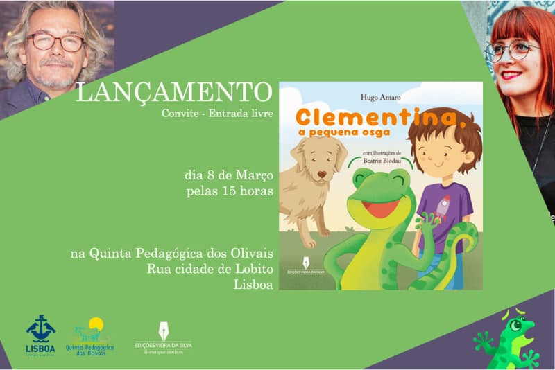 Lançamento livro «Clementina, a pequena Osga», Hugo Amaro e Beatriz Blodau