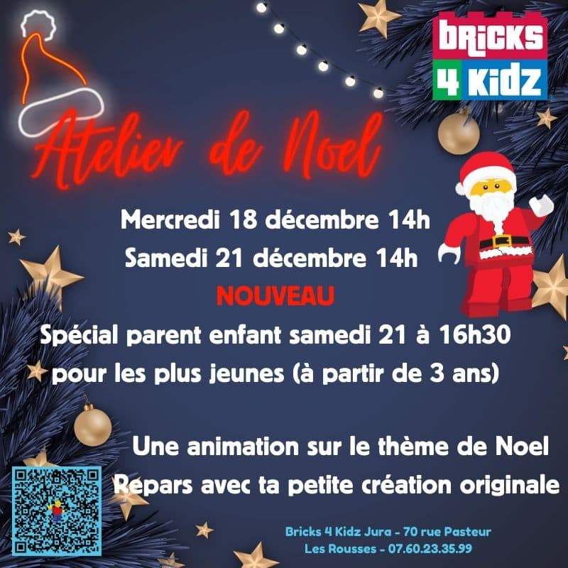 Bricks 4 Kidz Jura – Ateliers de Noël