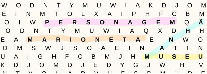 Sopa de letras – Manhã Criativa