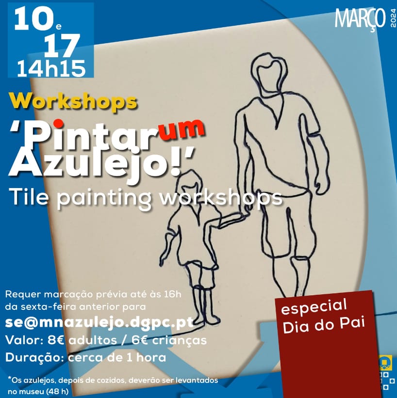 Oficina de pintura de azulejo – Especial Dia do Pai