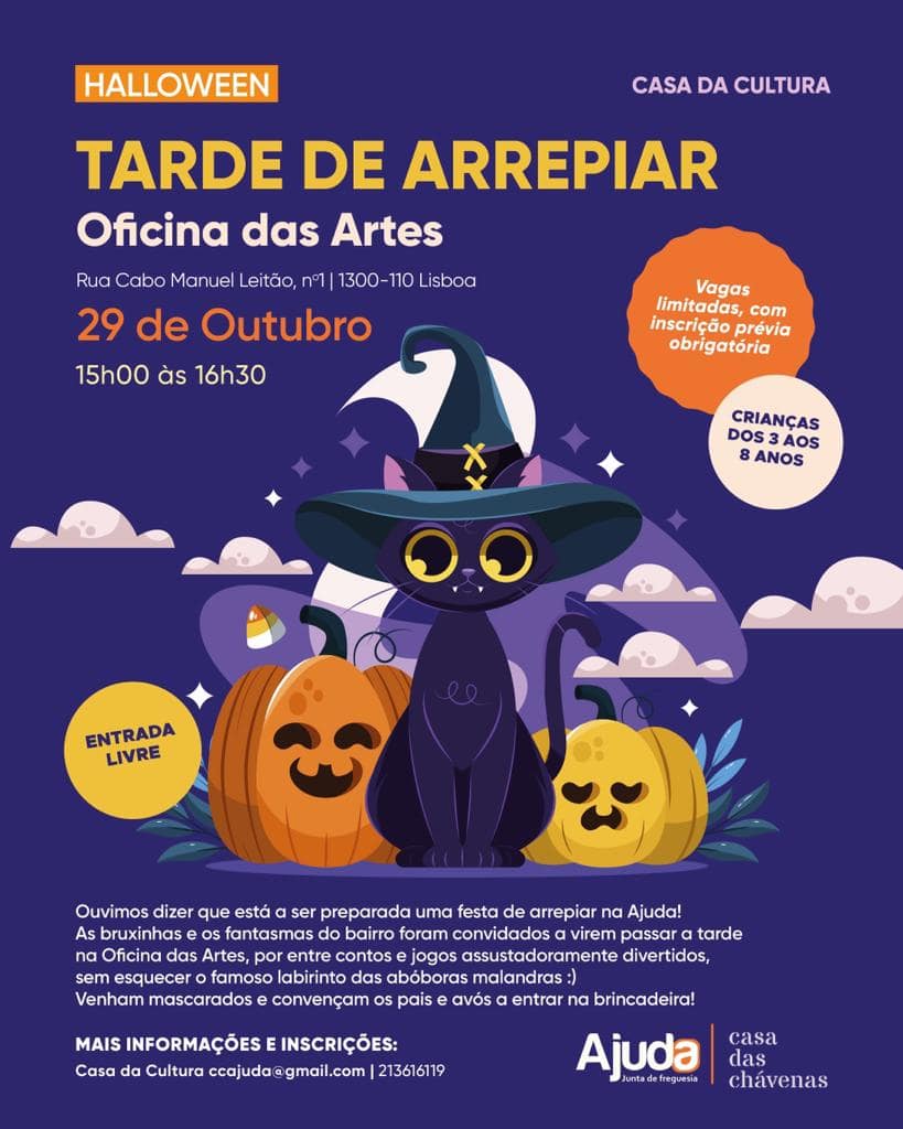 Halloween na Oficina das Artes â «Tarde de Arrepiar»