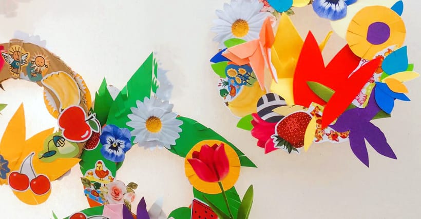 Coroas de primavera – Oficina para bebés