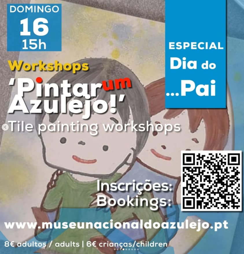 Workshop «Pintar um Azulejo!» – Especial Dia do Pai