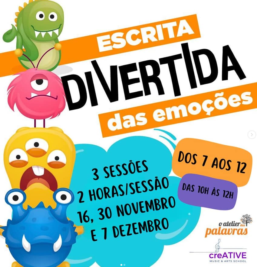 Escrita Divertida das Emoções – Atelier de Escrita Criativa