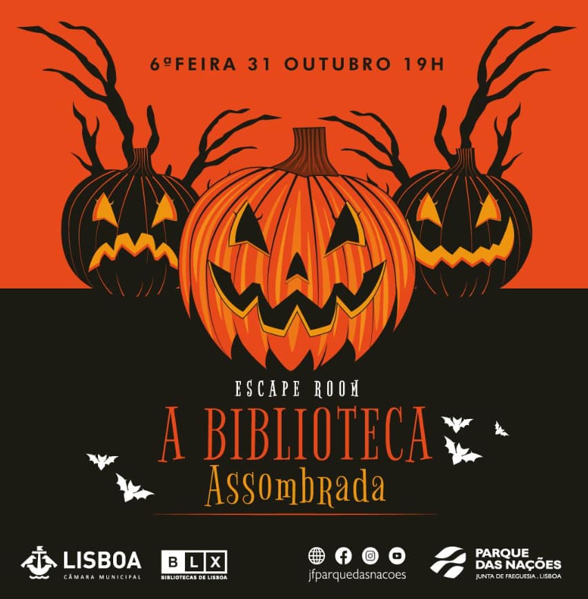 Escape Room «A Biblioteca Assombrada» no Dia das Bruxas