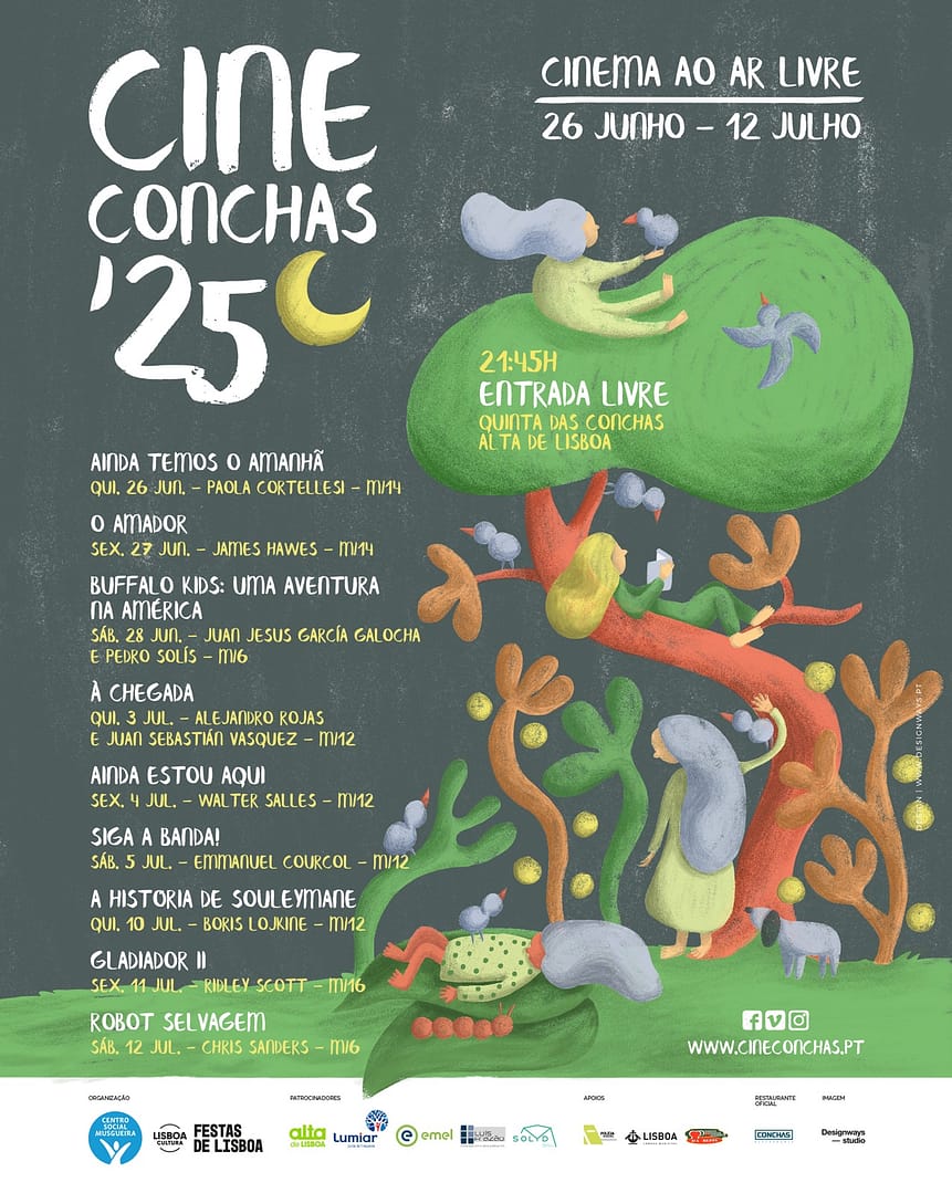 CineConchas 2025 – Cinema ao ar livre