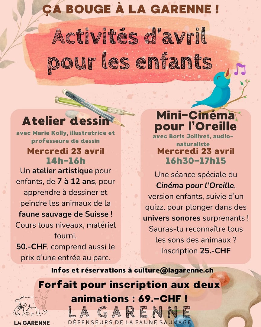 Ça bouge à La Garenne – Activités d'avril pour les enfants